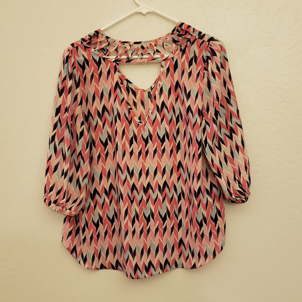 Zig Zag Multi Color Blouse